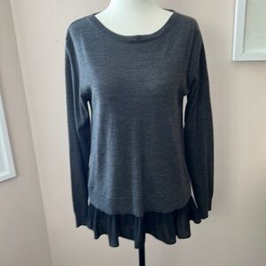 CLUB Monaco l Long Sleeve Blouse with Ruffle Detail